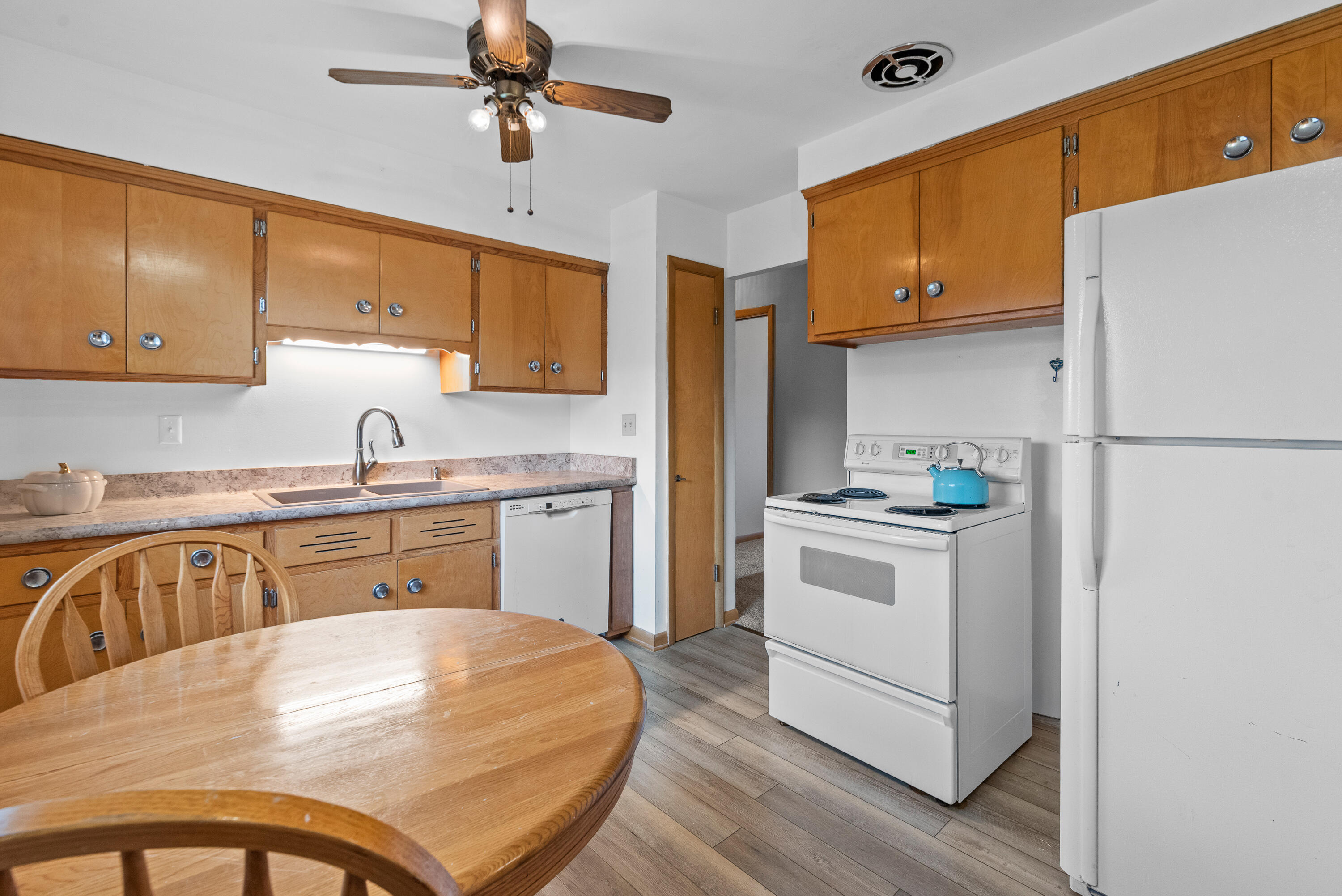 5235 West Dean Road Brown Deer, WI 53223 - Photo 9 of 31 Kitchen with Newer LVP Floors