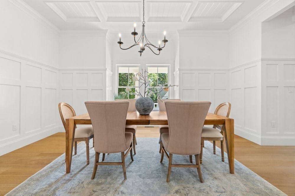 22 Tyler Road Lexington, MA 02420 - Photo 11 of 37 a view of a dining room with furniture window and outside view