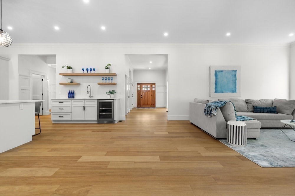 22 Tyler Road Lexington, MA 02420 - Photo 14 of 37 a living room with furniture and a fireplace