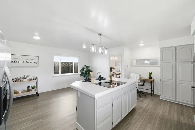 a very nice looking room with a large window