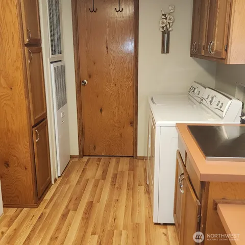 a view of storage and utility room