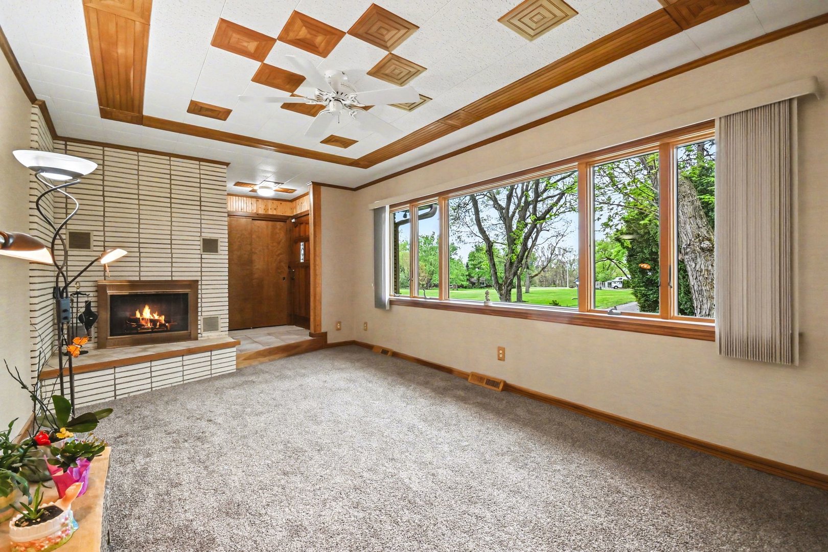 14340 West Bruce Road Homer Glen, IL 60491 - Photo 9 of 38 a view of an empty room with a fireplace and a window