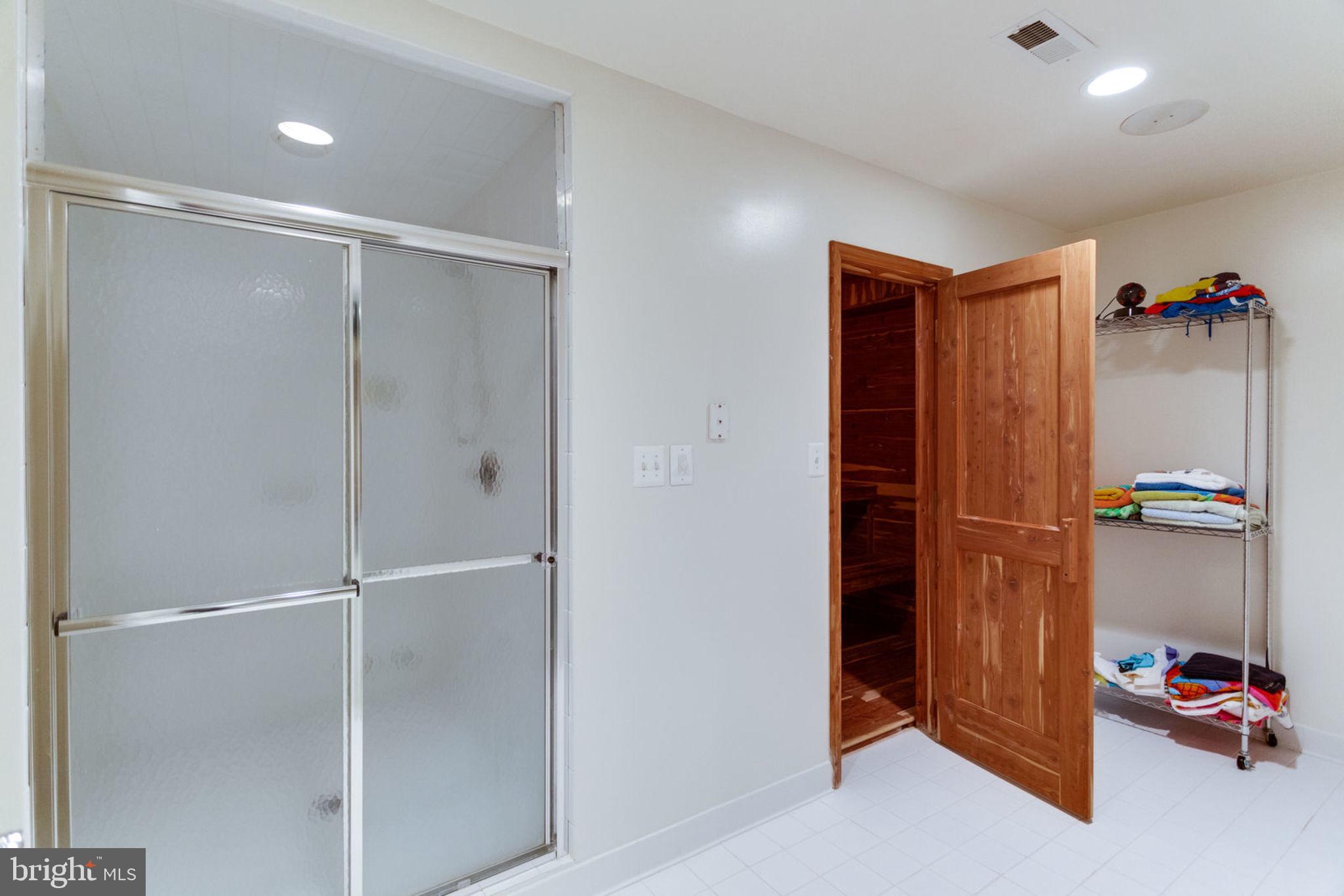 12821 Travilah Road Potomac, MD 20854 - Photo 34 of 59 Basement Shower and Sauna