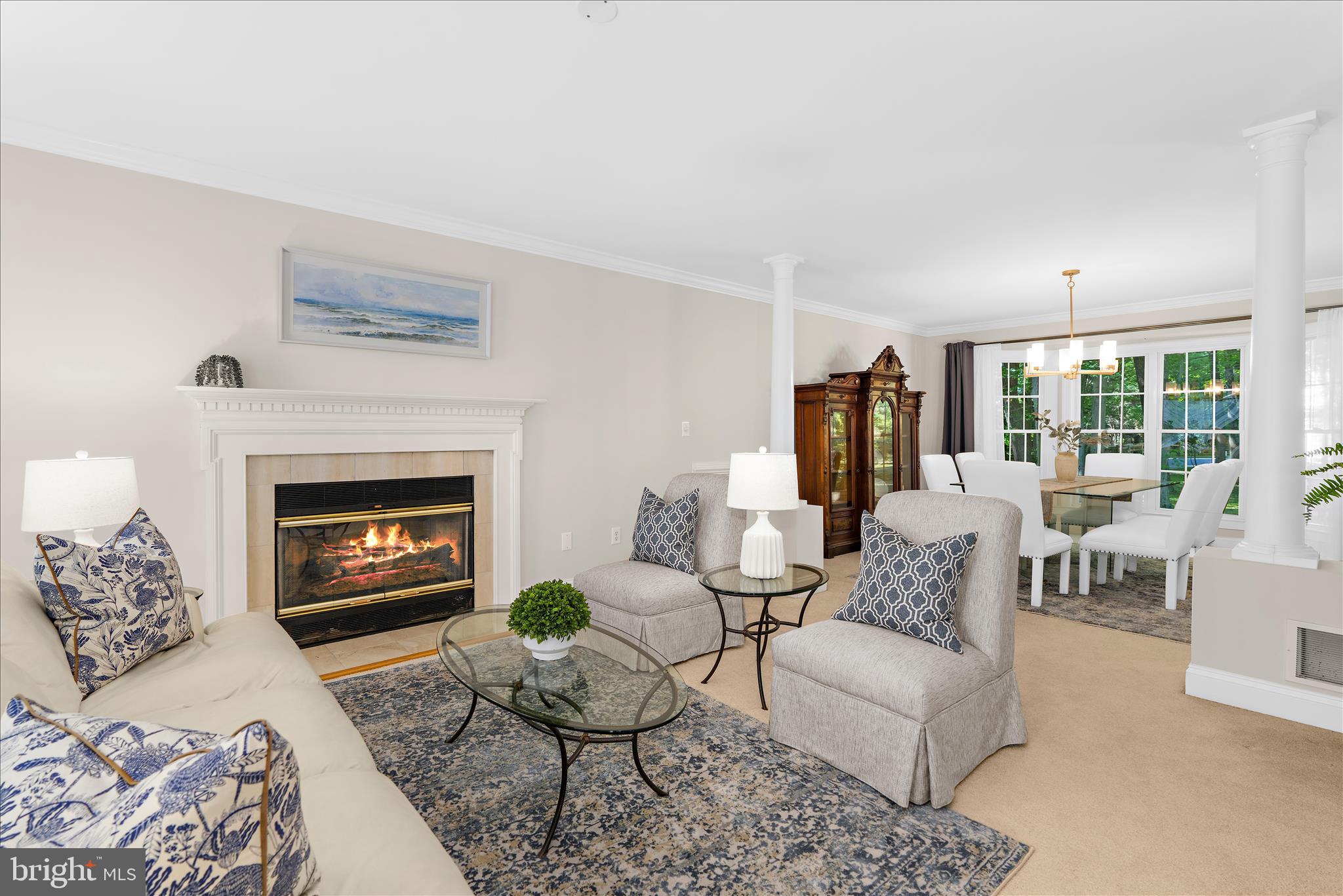 1848 Cherry Road Annapolis, MD 21409 - Photo 4 of 57 a living room with furniture and a fireplace