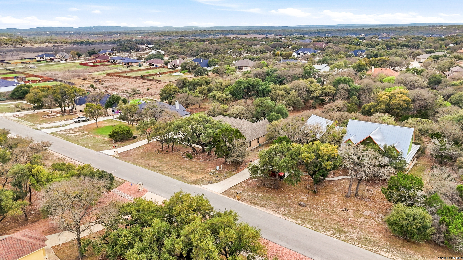 541 Saxet Trail Spring Branch, TX 78070 - Photo 48 of 59 an aerial view of residential houses with outdoor space