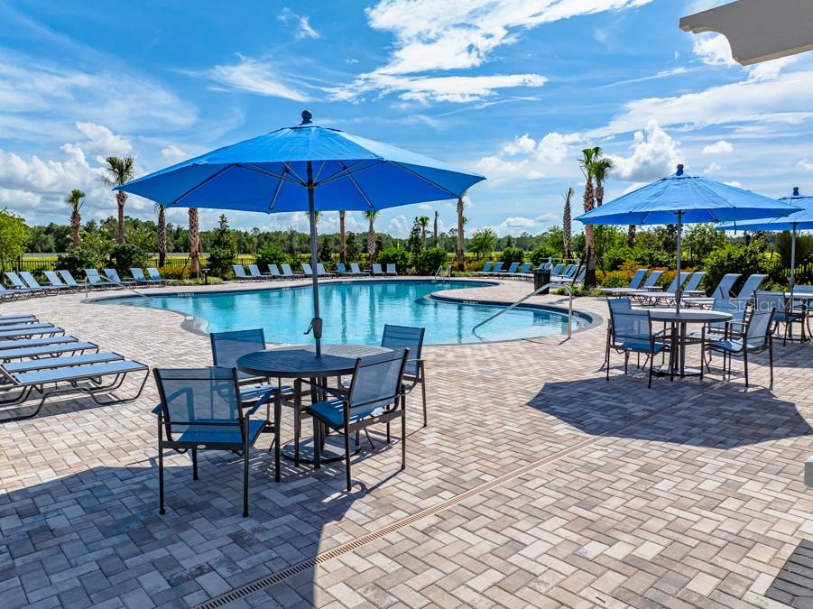12486 Whisk Court Hudson, FL 34669 - Photo 25 of 29 a patio with a patio table and chairs
