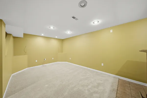 a view of a big room with wooden floor