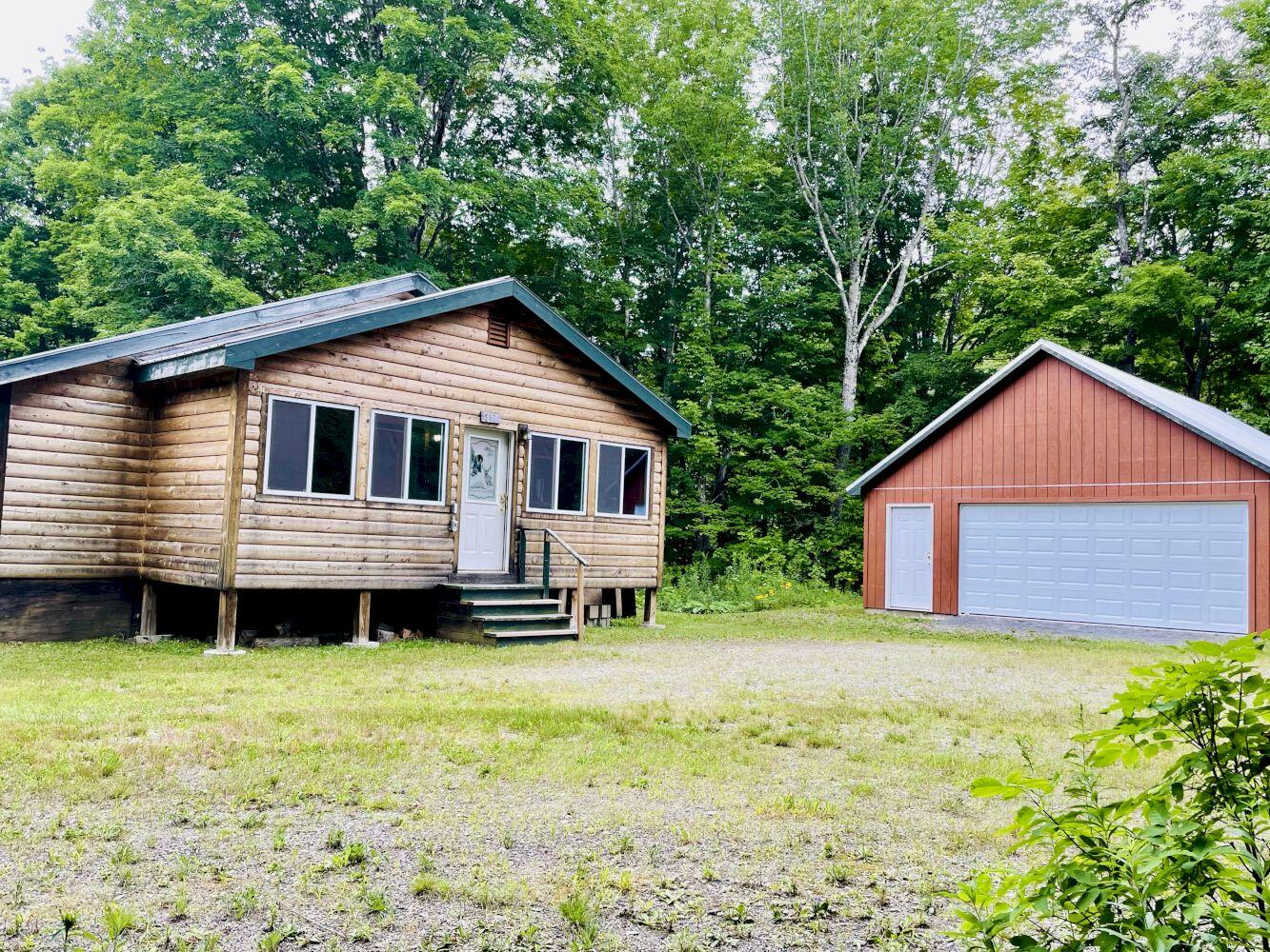 Cabin and Garage