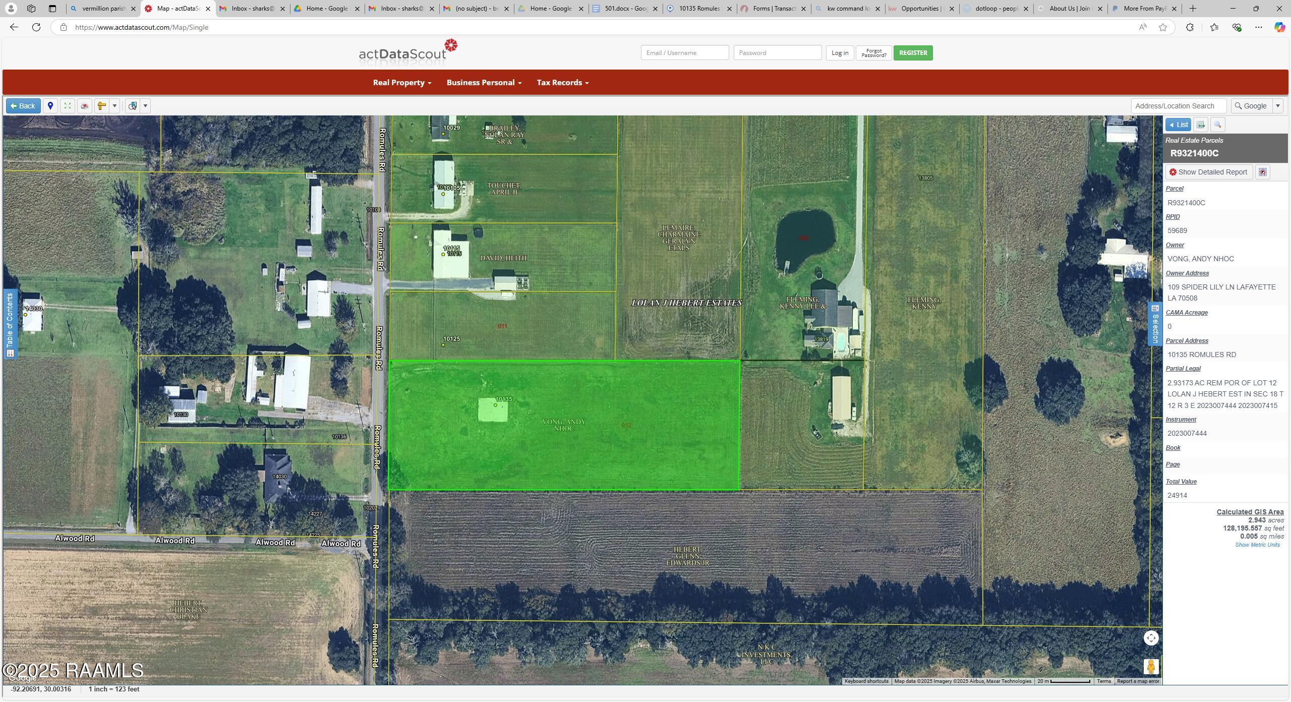 10135 Romules Road Kaplan, LA 70548 - Photo 4 of 4 Map - actDataScout and 14 more pages - P