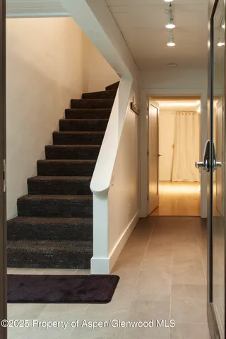 a view of balcony and wooden floor