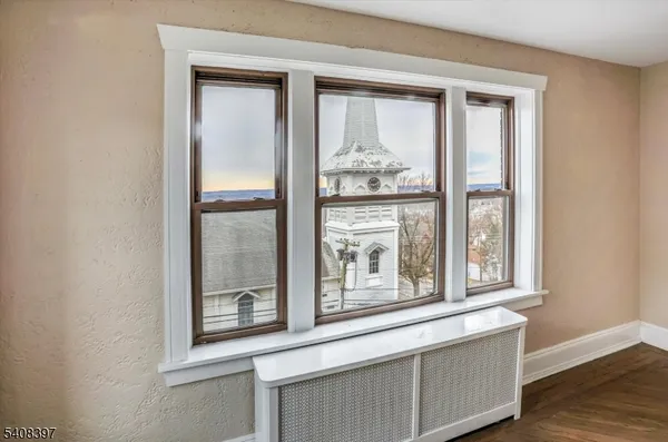 a view of a window in a room