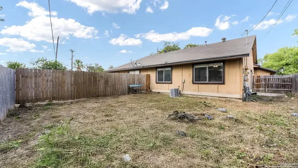 a backyard of a house