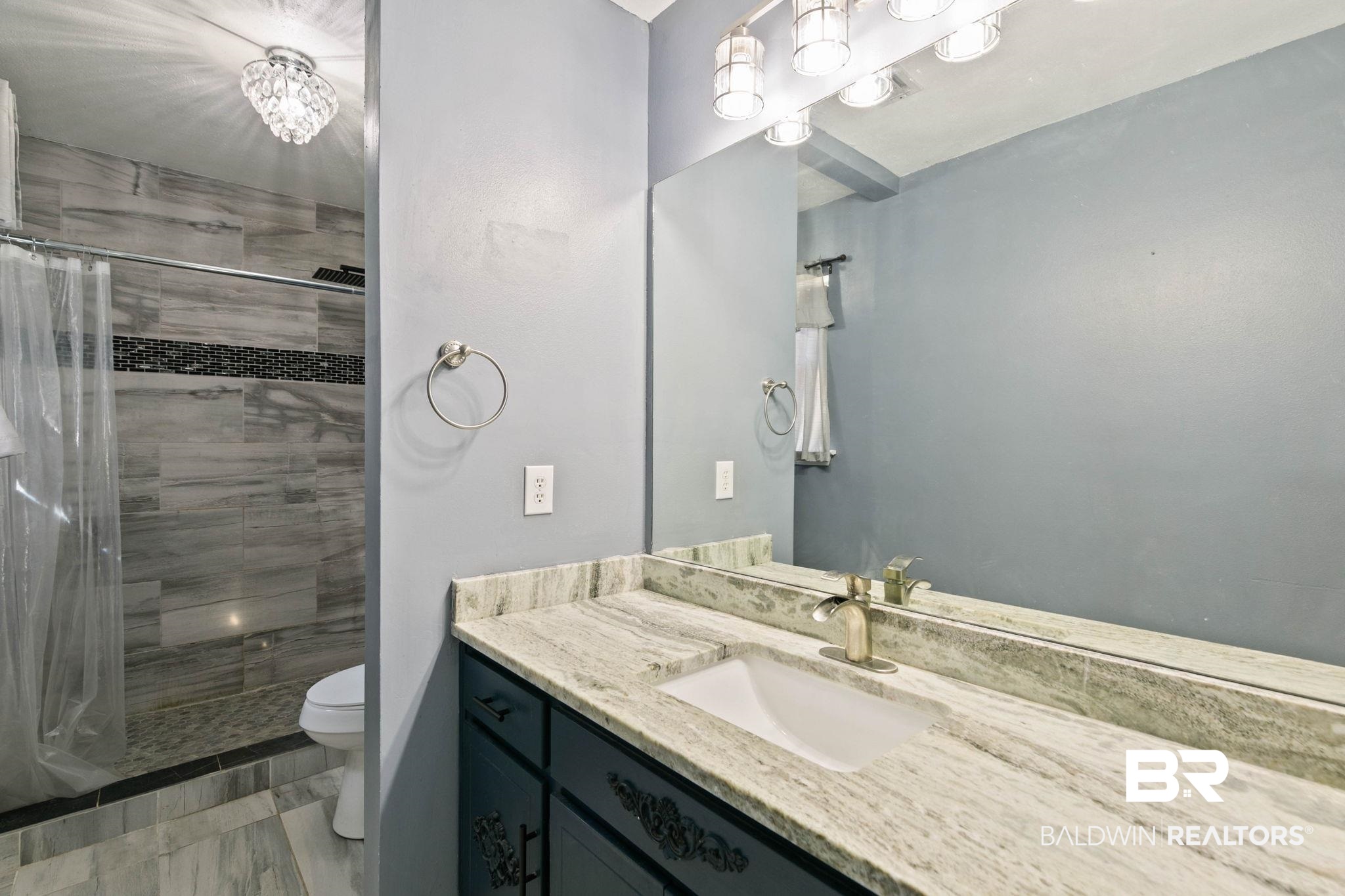 17366 Old Brady Road Bay Minette, AL 36507 - Photo 18 of 43 Bathroom featuring a shower stall and vanity