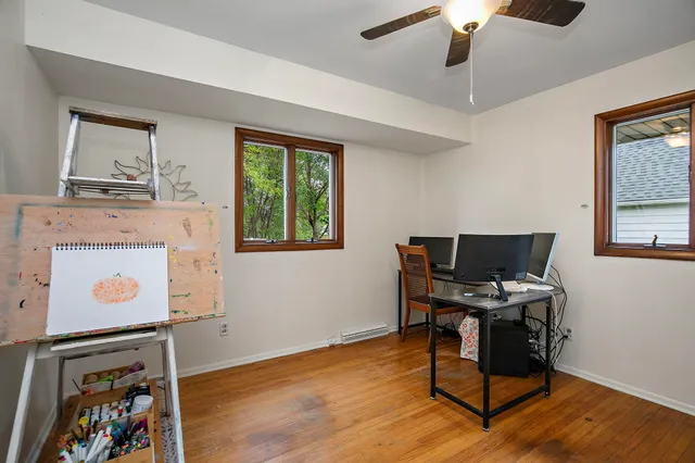 wooden floor in a room
