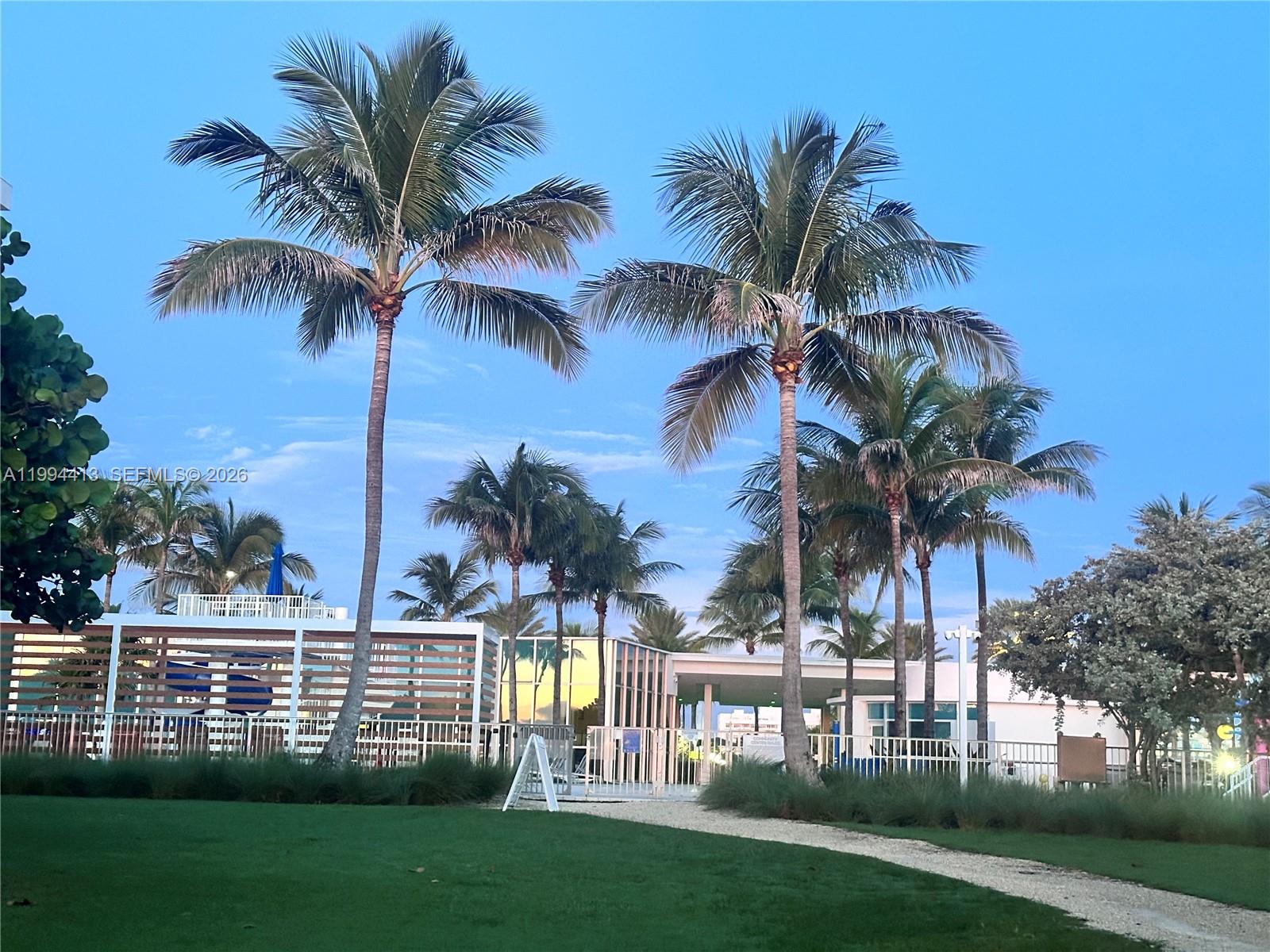 9225 Collins Avenue, Unit 1111 Surfside, FL 33154 - Photo 52 of 54 a view of a palm trees in front of a building