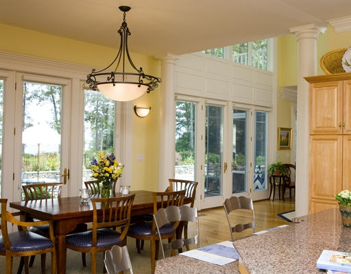 979-0 Old Post Road Barnstable, MA 02635 - Photo 6 of 10 a dining room with furniture a chandelier and wooden floor