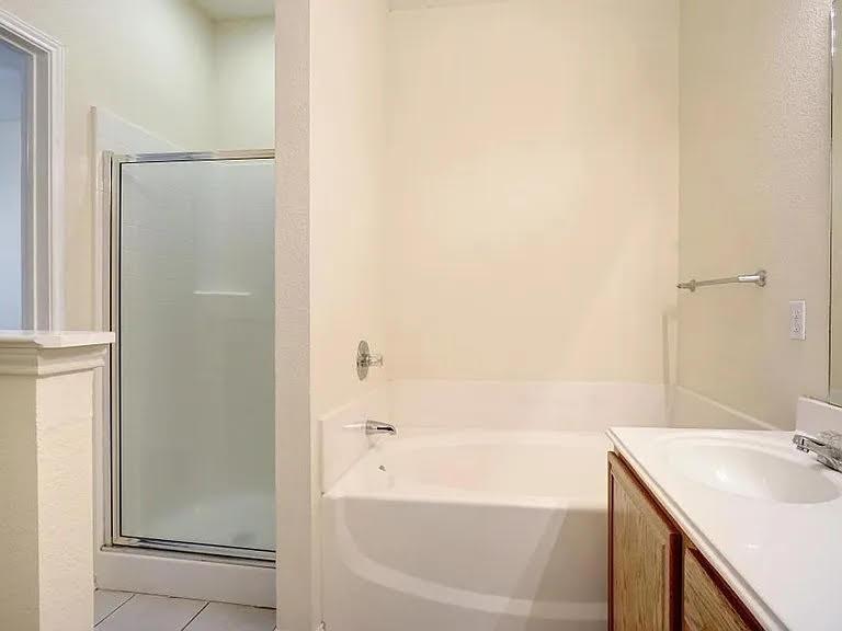 3621 Desert Mesa Road Fort Worth, TX 76262 - Photo 9 of 12 Primary Bathroom with separate tub/shower