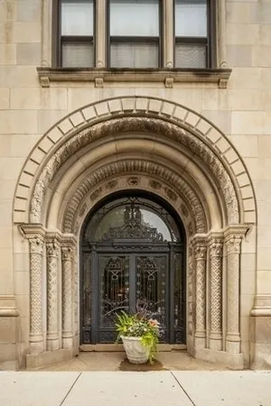 a view of entrance gate of house