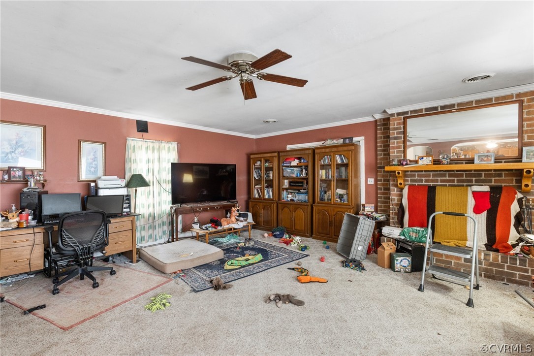 8442 Wheeling Road Mechanicsville, VA 23116 - Photo 7 of 23 a living room with furniture and a flat screen tv