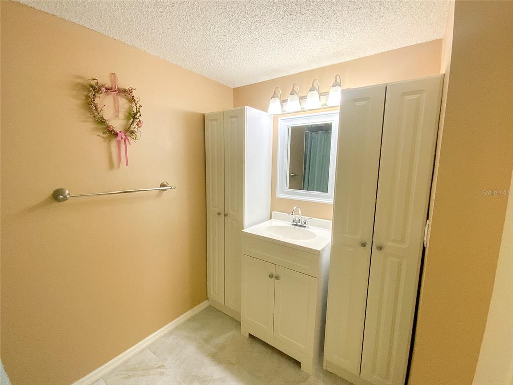 1370 Heather Ridge Boulevard, Unit 204 Dunedin, FL 34698 - Photo 21 of 37 a bathroom with a shower and a sink