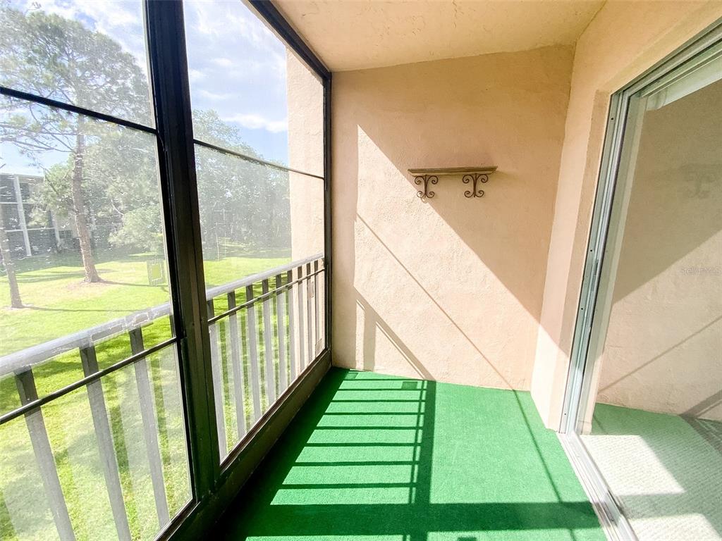 1370 Heather Ridge Boulevard, Unit 204 Dunedin, FL 34698 - Photo 25 of 37 a view of a balcony with yard