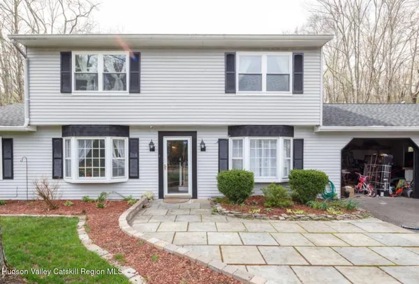 a front view of a house with entryway
