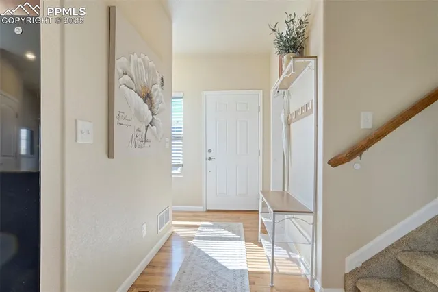 a view of front door