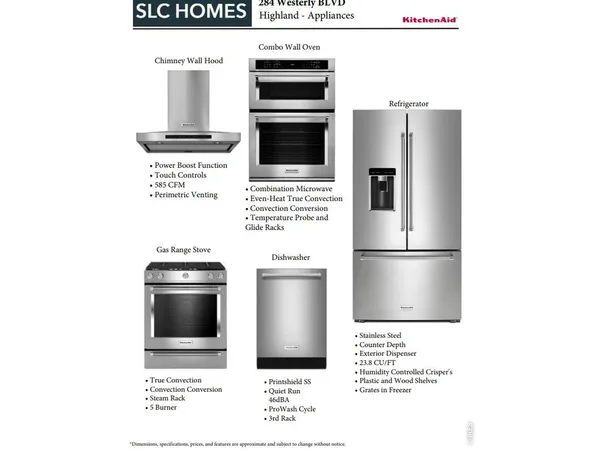 a kitchen with stainless steel appliances a refrigerator and a stove