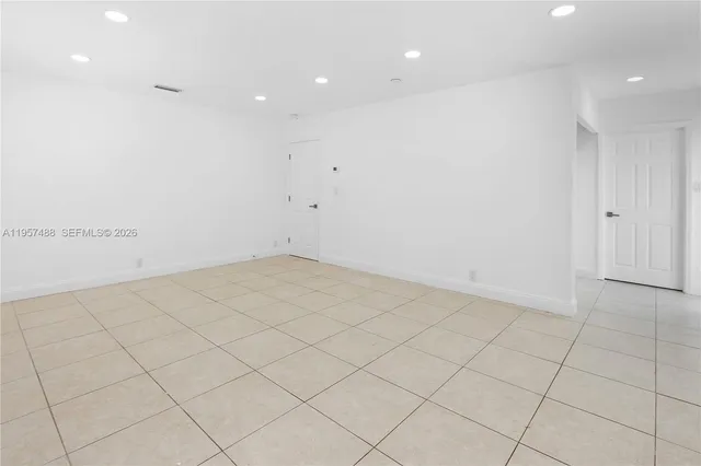 a view of an empty room