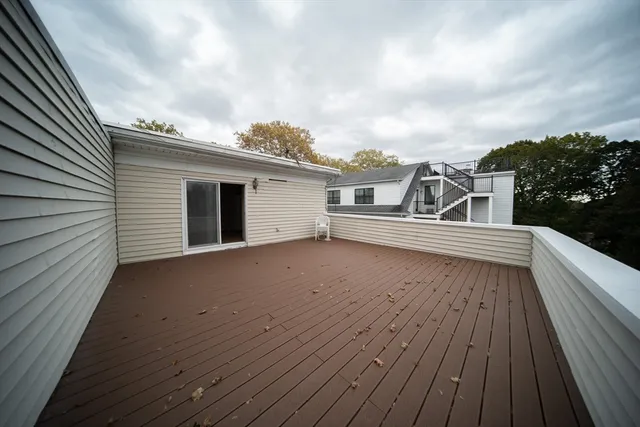 a view of a house with roof deck