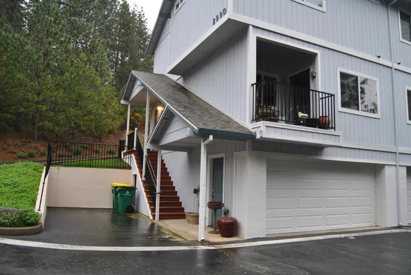 a front view of house