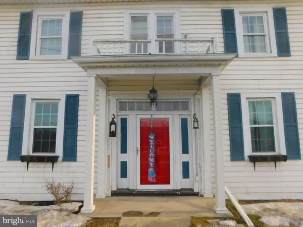 a front view of a house