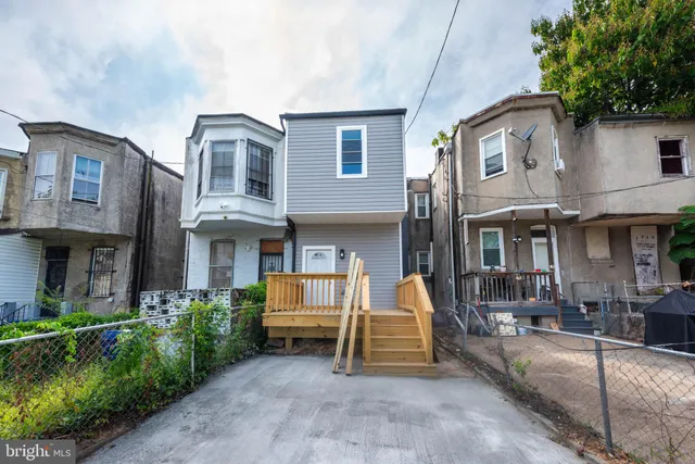 a view of a building with patio