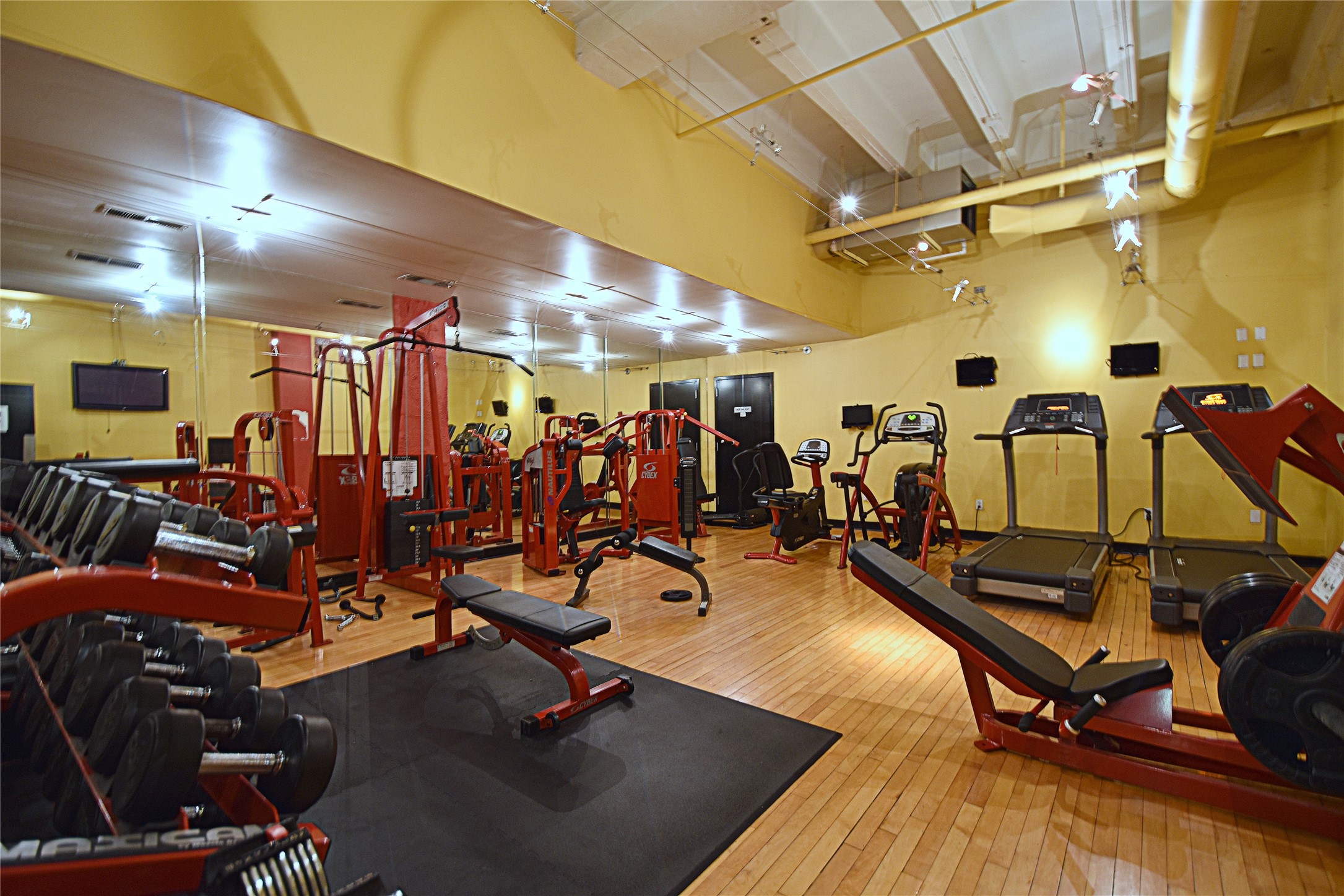 705 Main Street, Unit 215 Houston, TX 77002 - Photo 30 of 36 Building well-equipped gym with various exercise machines, free weights, and treadmills.