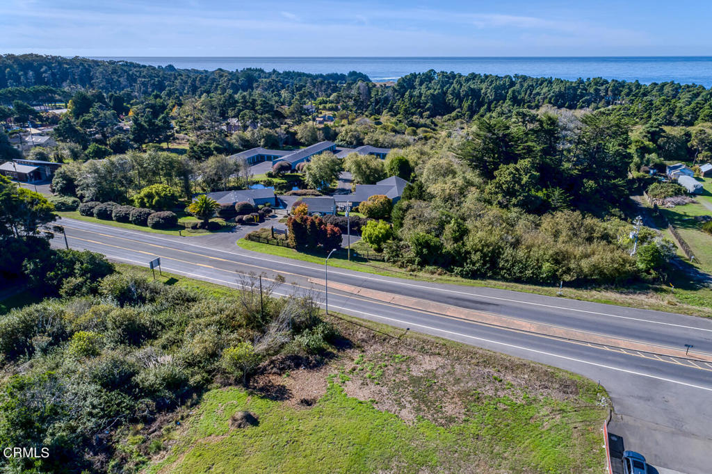 18451 Highway 1 Fort Bragg, CA 95437 - Photo 5 of 8 an aerial view of a house with a yard