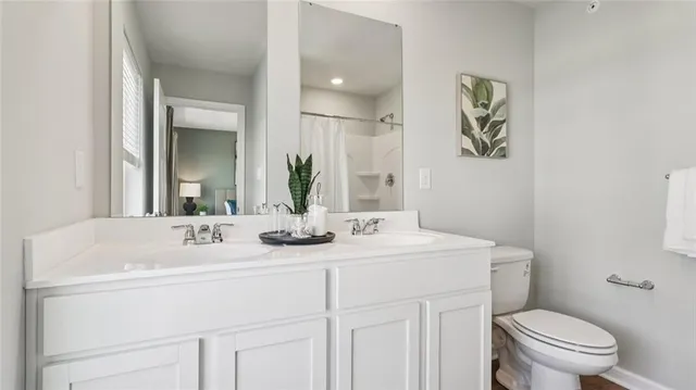 a bathroom with a sink and a toilet