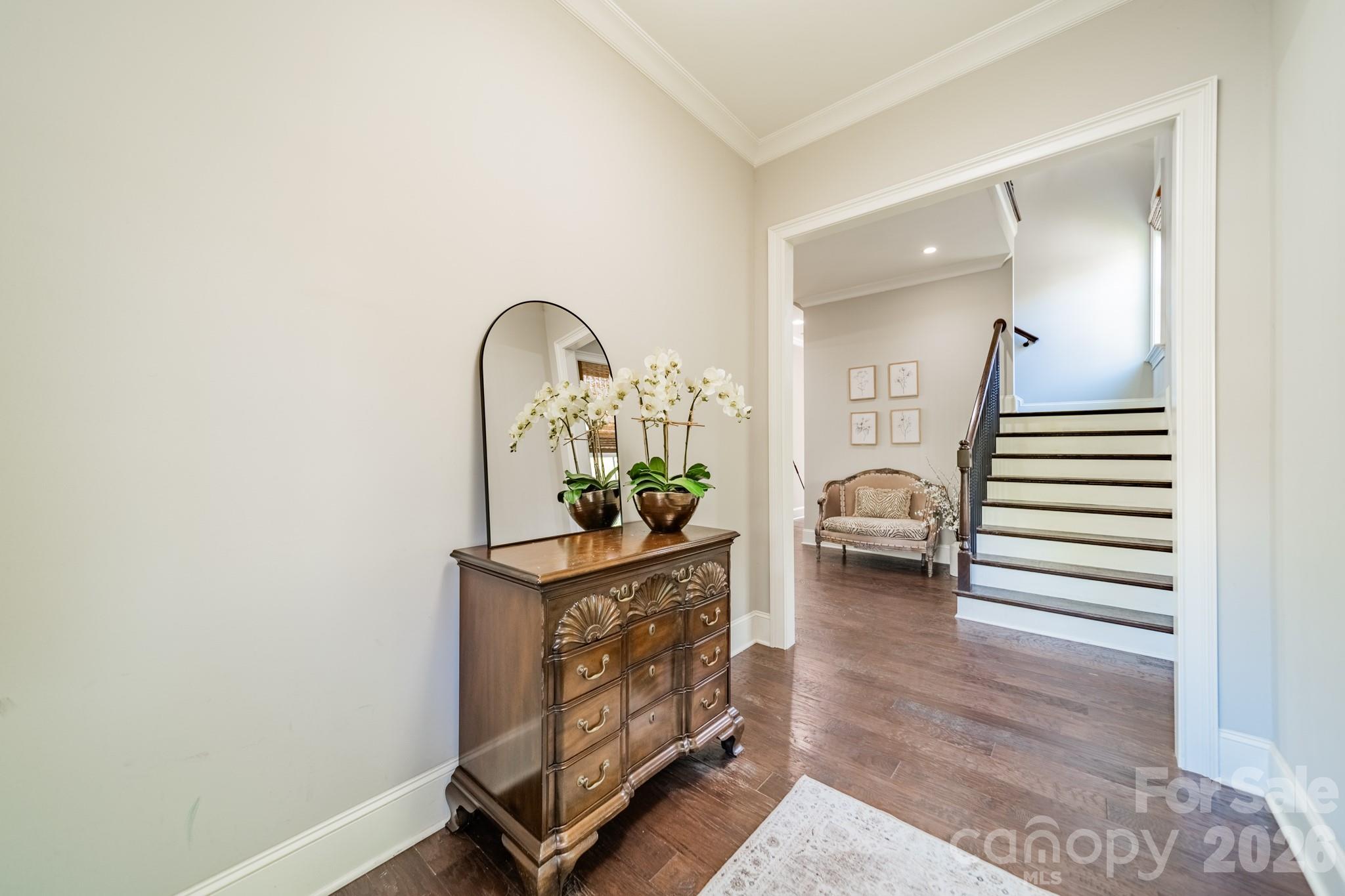 131 Boyce Road Charlotte, NC 28211 - Photo 7 of 48 a view of living room with furniture and wooden floor