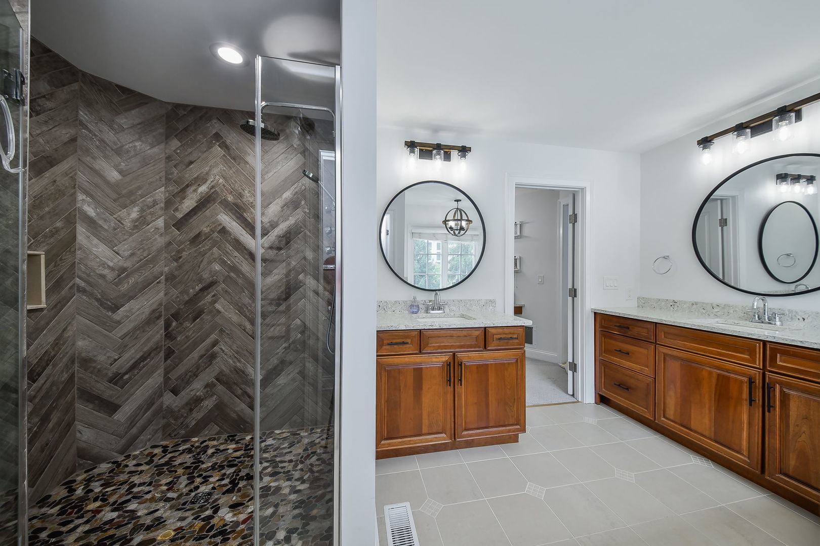 3N943 Walt Whitman Road St. Charles, IL 60175 - Photo 24 of 44 a view of a bathroom with a sink and a mirror
