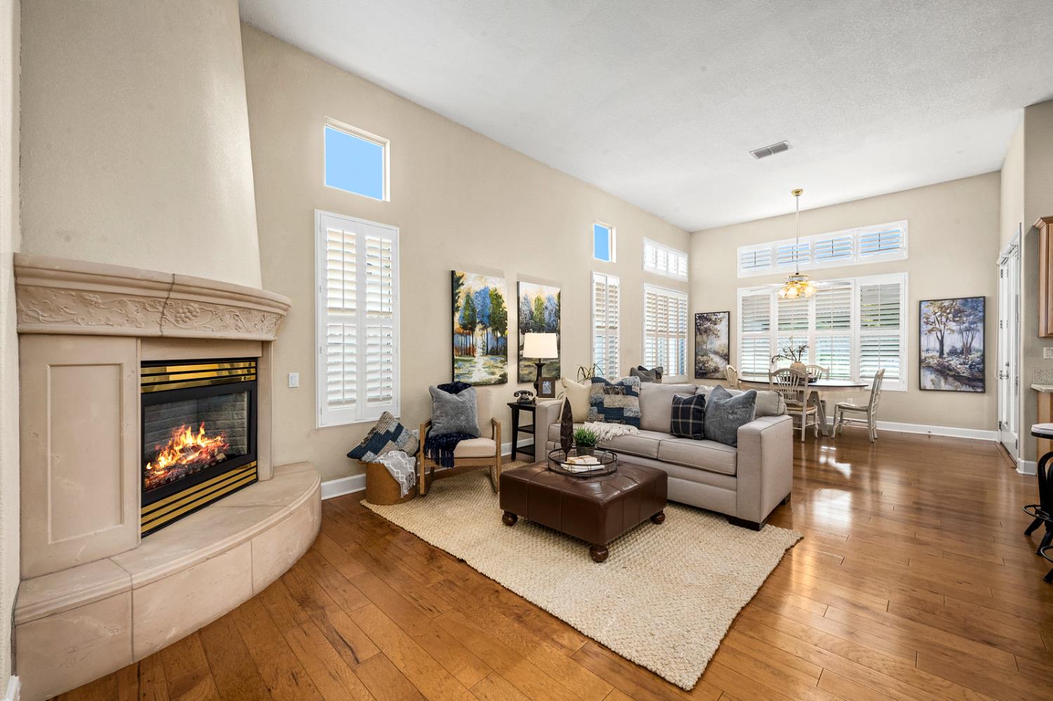 856 Mossy Ridge Lane Lincoln, CA 95648 - Photo 20 of 44 a living room with furniture and a fireplace