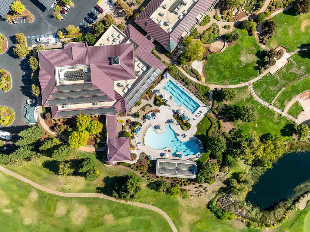 856 Mossy Ridge Lane Lincoln, CA 95648 - Photo 42 of 44 an aerial view of residential house with yard and swimming pool