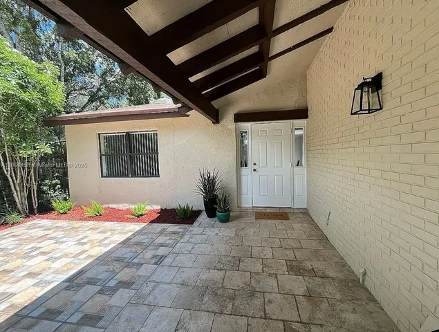 a view of porch with seating space