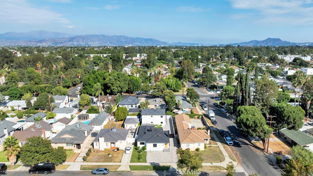 6156 Colbath Avenue Valley Glen, CA 91401 - Photo 60 of 62 an aerial view of residential houses with outdoor space and trees