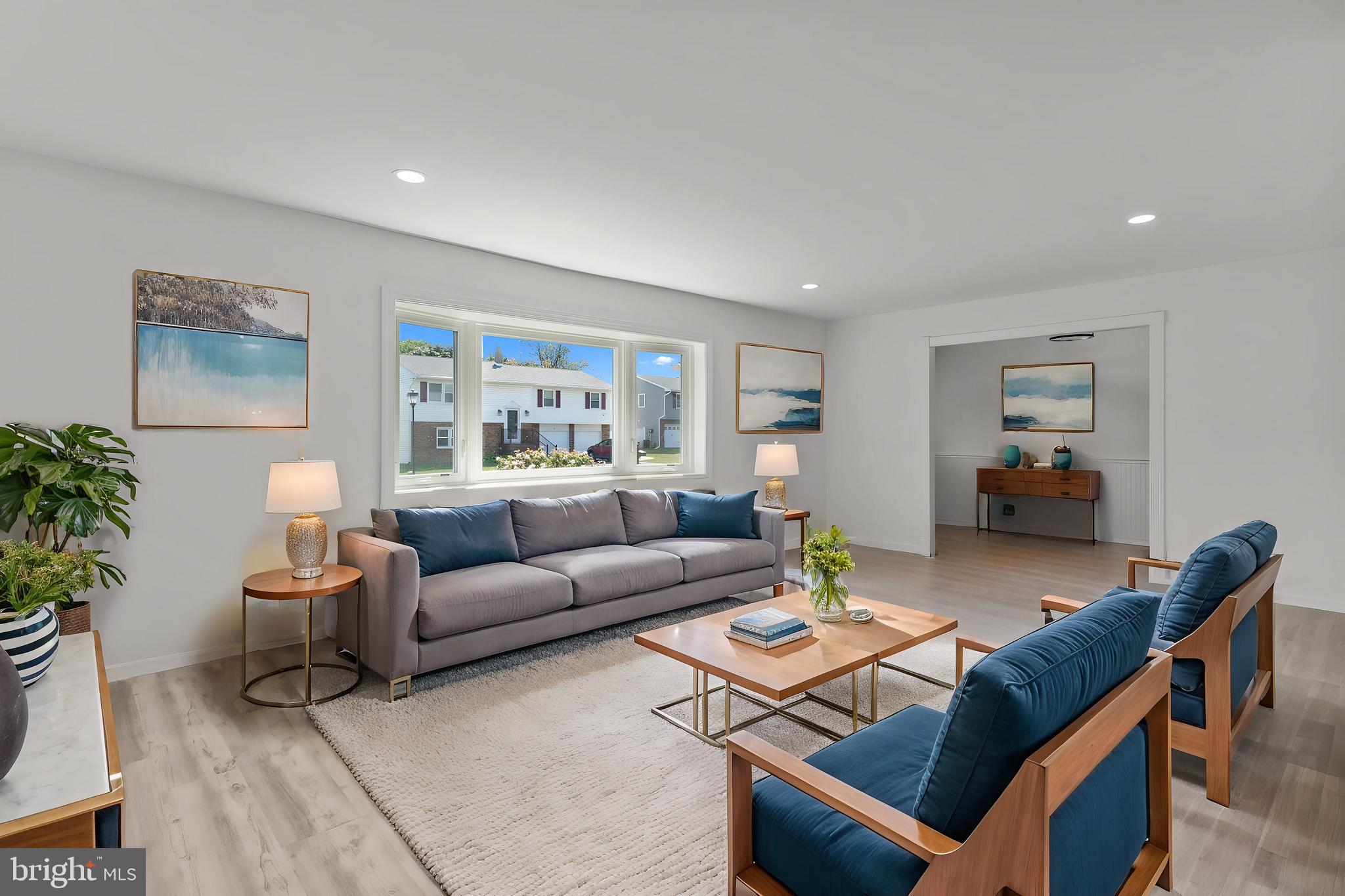 8 Robin Hood Drive Levittown, PA 19054 - Photo 4 of 49 Virtually Staged Living Room