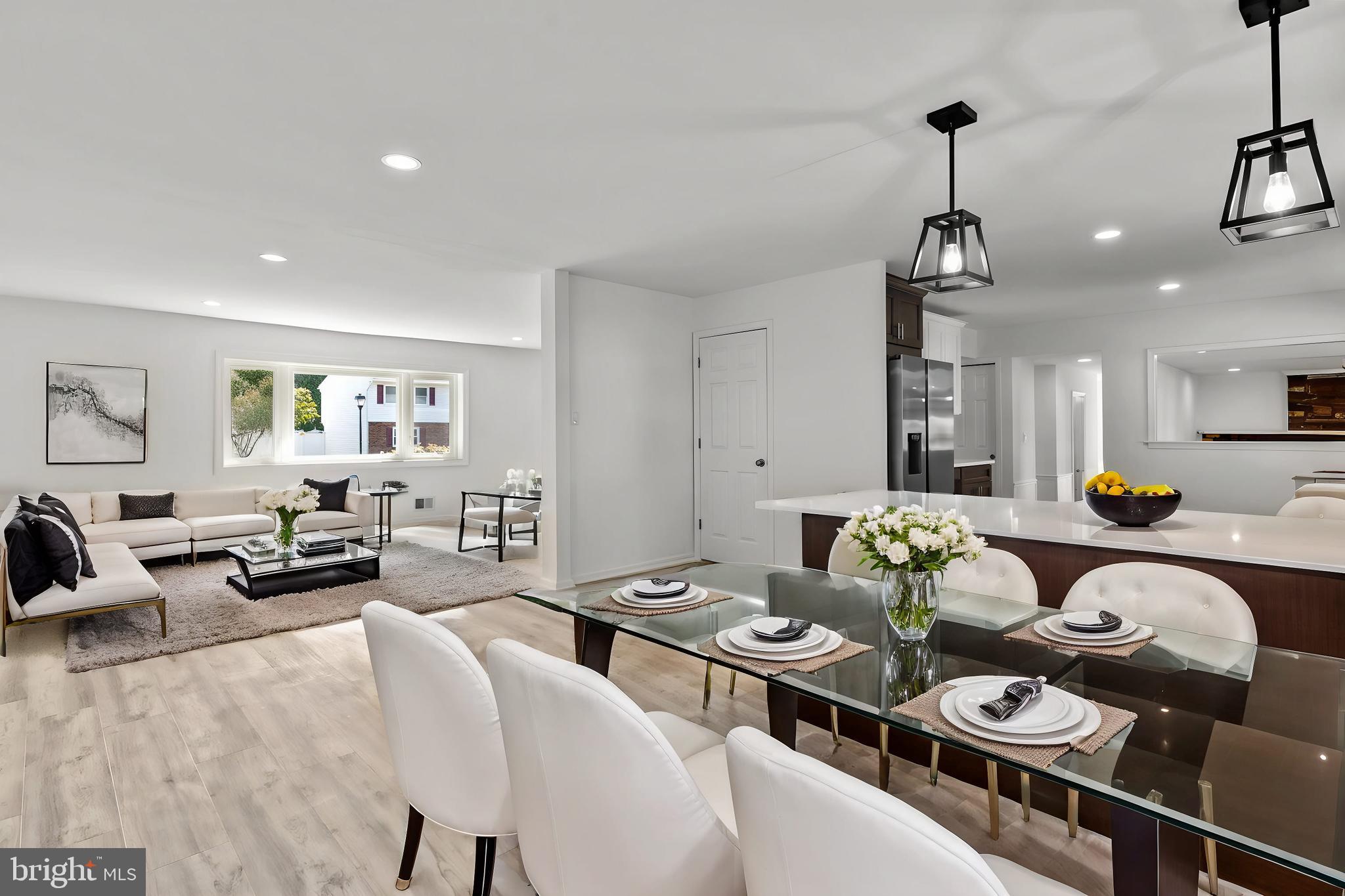 8 Robin Hood Drive Levittown, PA 19054 - Photo 9 of 49 Virtually Staged Dining Room into Living Room