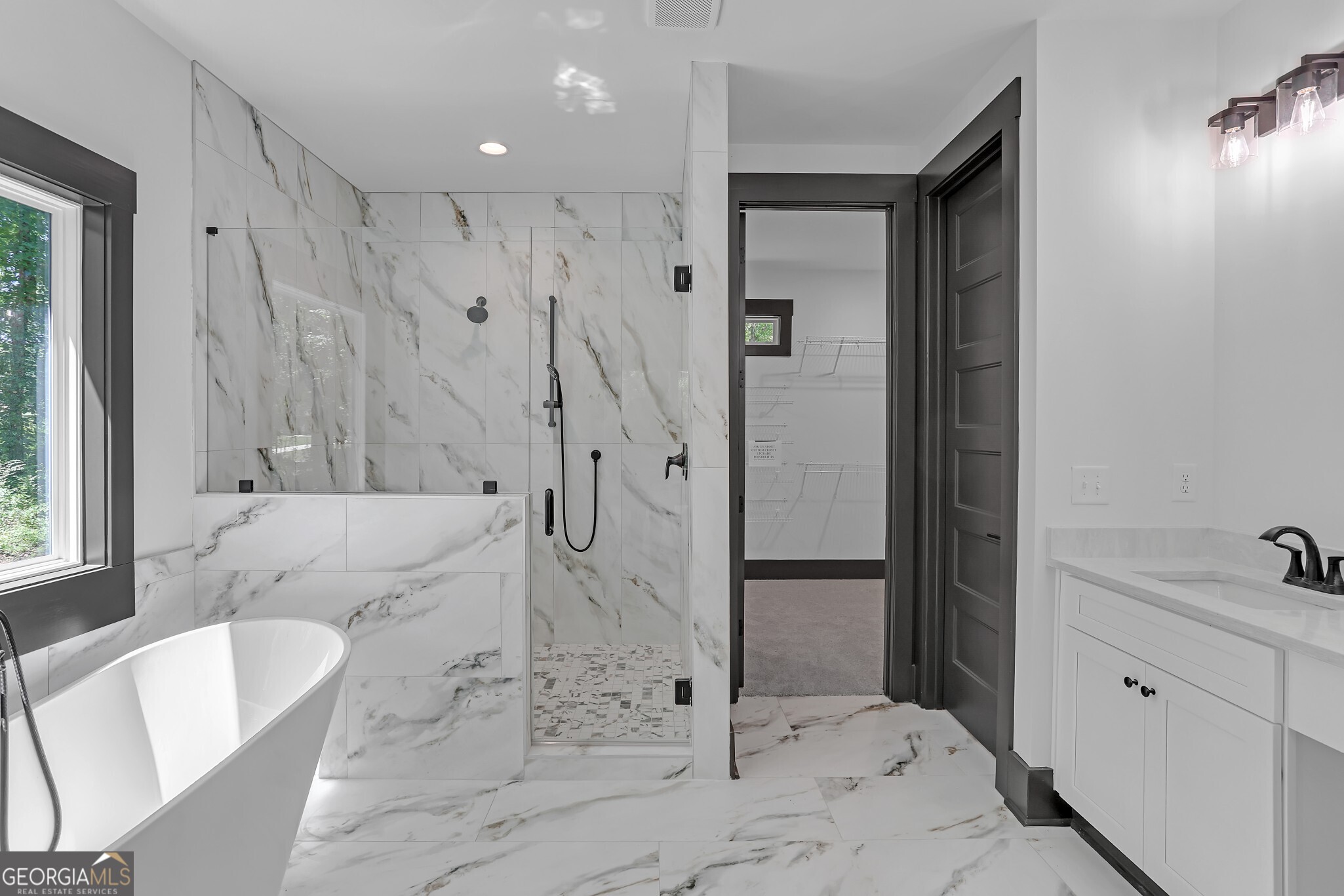 2043 Fischer Road Sharpsburg, GA 30277 - Photo 45 of 52 Primary Bathroom - custom Tile with Soaker Tub