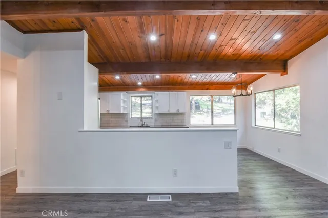 a view of kitchen and utility room