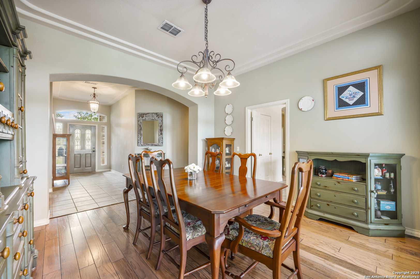 221 Park Ridge Boerne, TX 78006 - Photo 8 of 35 a view of a dining room with furniture and wooden floor