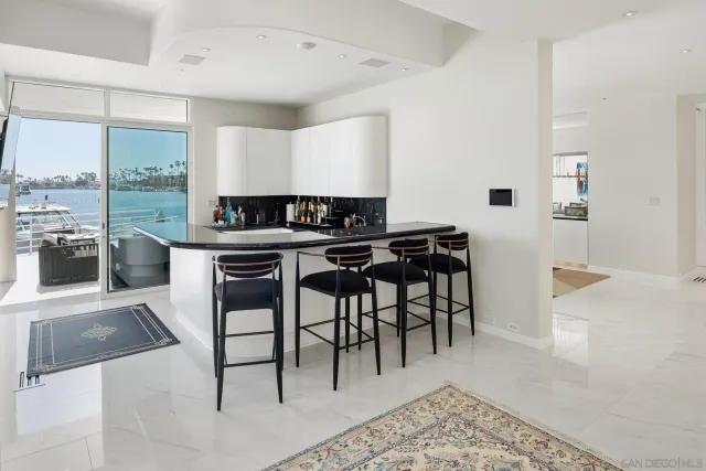 a view of a lake with building in front of it