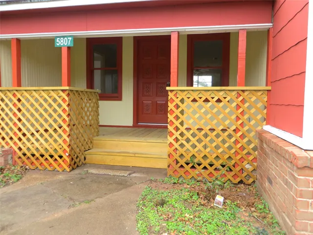 a view of outdoor space with garden