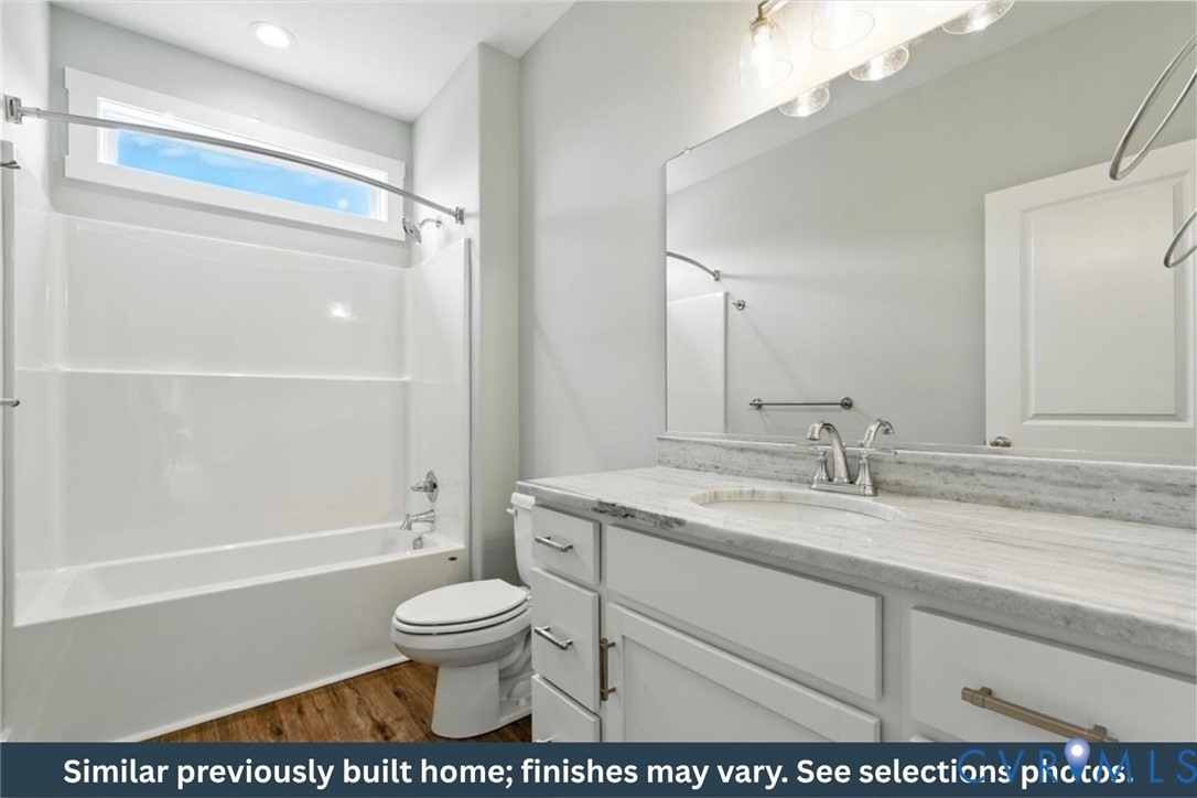 Tbd Lot K Briery Way Road Farmville, VA 23901 - Photo 13 of 18 a bathroom with a granite countertop sink toilet a mirror and shower